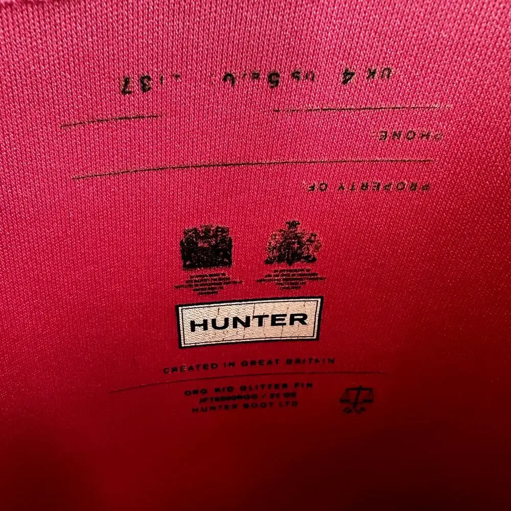 Hunter Original Tall Gloss Rain Boots Buckle Waterproof Rubber Military Red 5